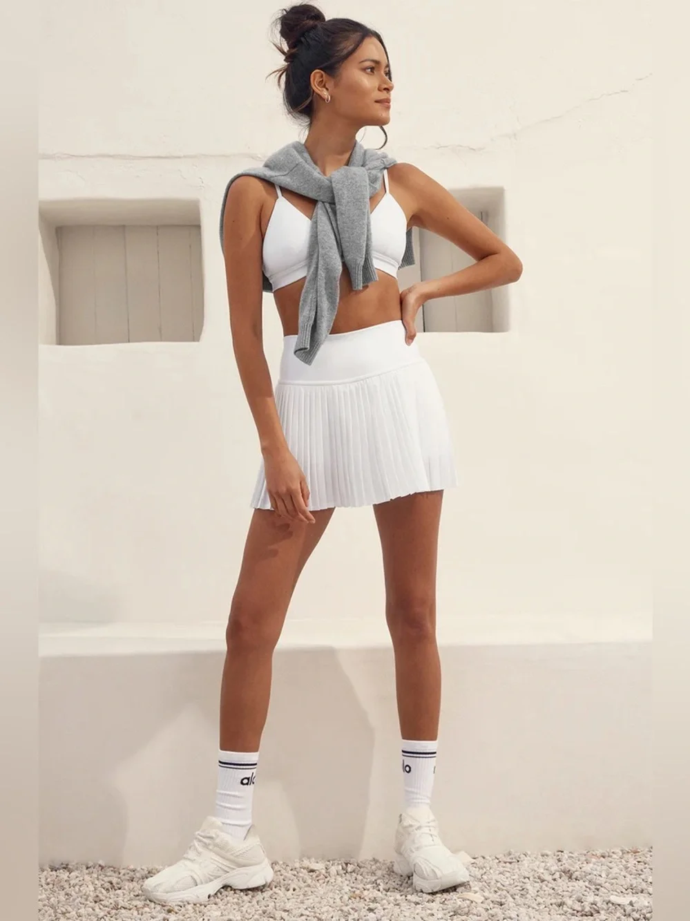 Alo Grand Slam Tennis Skirt White Size Small